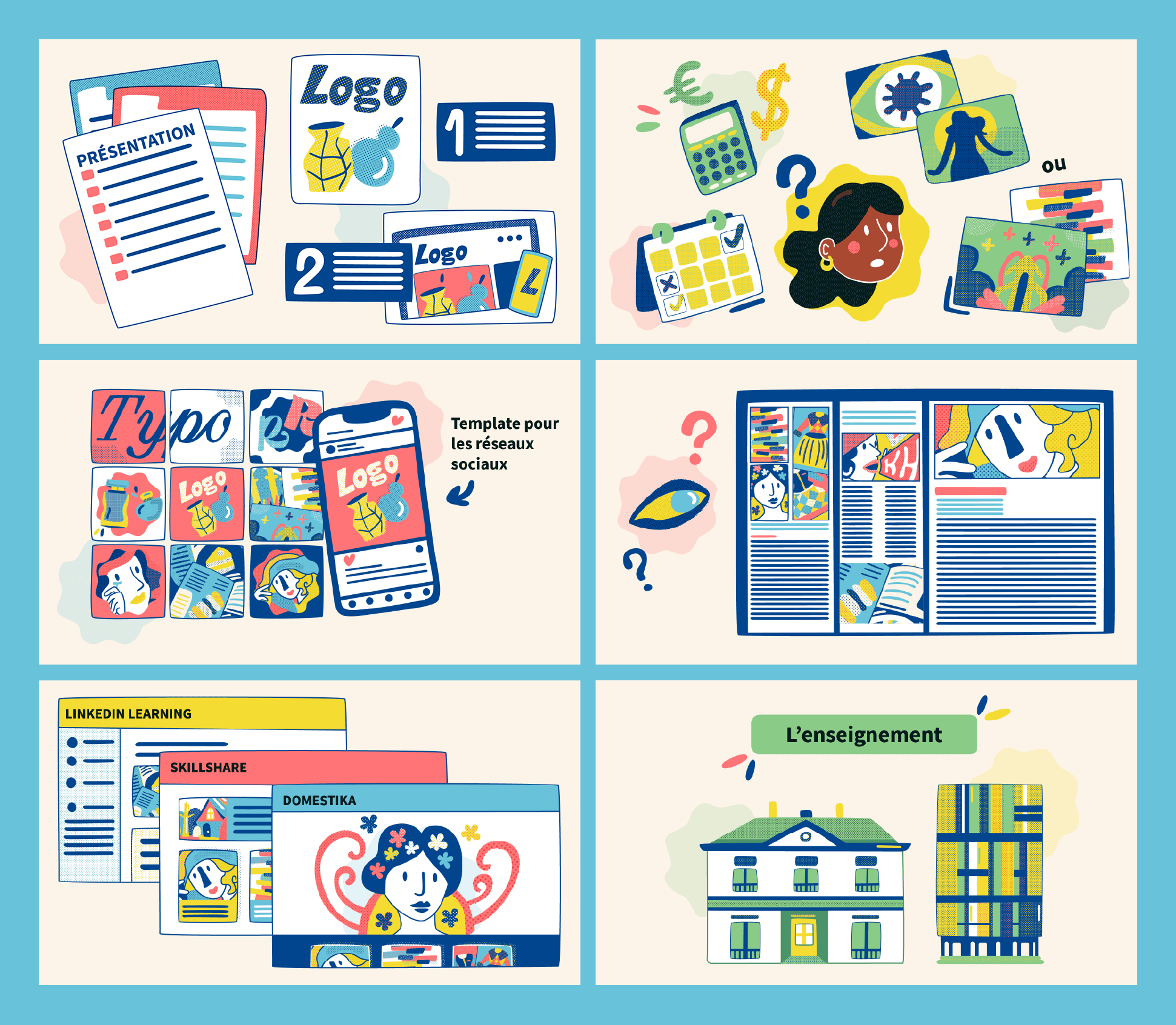 linkedin learning, graphic design jobs, graphic design, artistic direction project, lucie bourboulon